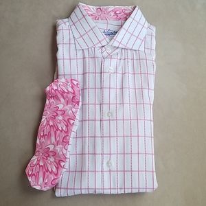 Robert Graham 17 L/XL pink shirt